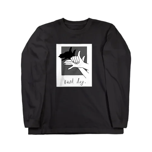 Hand Dog(shadow2) ロングスリーブTシャツ