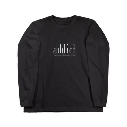 addict｜白ロゴ基本 ロングスリーブTシャツ