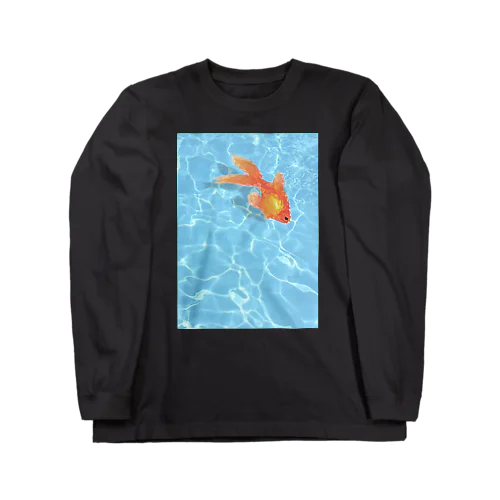 カクカク金魚 ロングスリーブTシャツ