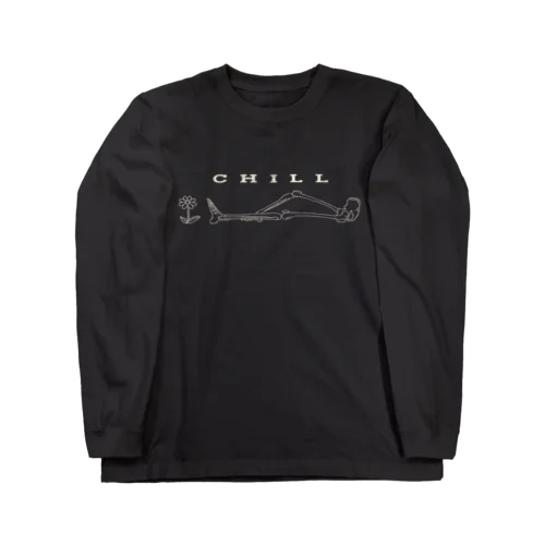 Chill 白字 Long Sleeve T-Shirt