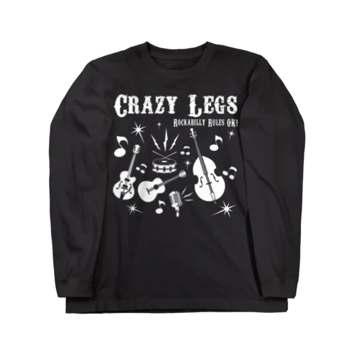 CRAZY LEGS Rockabilly Rules OK ロングスリーブTシャツ