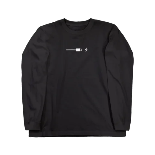 スマホの充電中に出るアレの横向き Long Sleeve T-Shirt