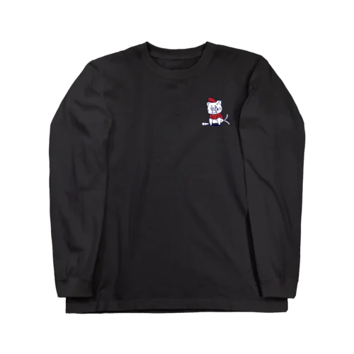 ヤンキー猫くん (赤) Long Sleeve T-Shirt