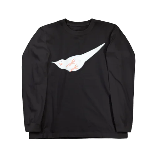 下からオカメインコ　ホワイトフェイスルチノー ロングスリーブTシャツ