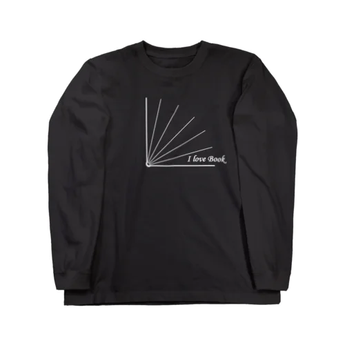 I love Book　ホワイト Long Sleeve T-Shirt