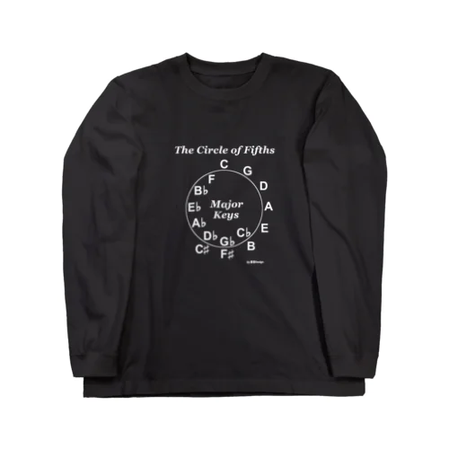 【音楽理論】サークル・オブ・フィフス - Ver.01 ロングスリーブTシャツ