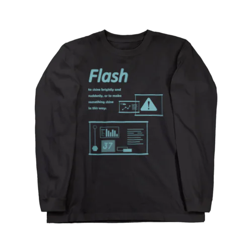 FLASH LONG T BK ロングスリーブTシャツ