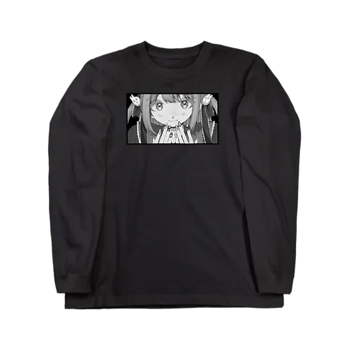 かわいこちゃんと太郎(黒) Long Sleeve T-Shirt