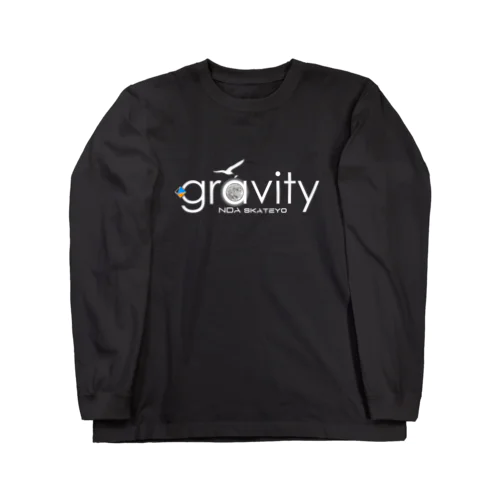 GravityWhitelogo　ver2 ロングスリーブTシャツ