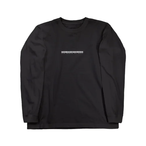 英題バーコード（白） Long Sleeve T-Shirt