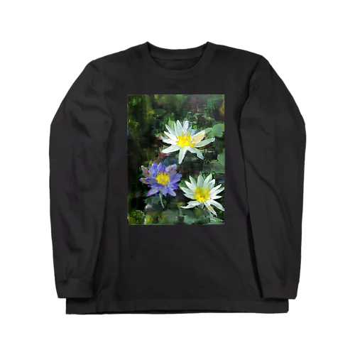 花 (睡蓮) Long Sleeve T-Shirt