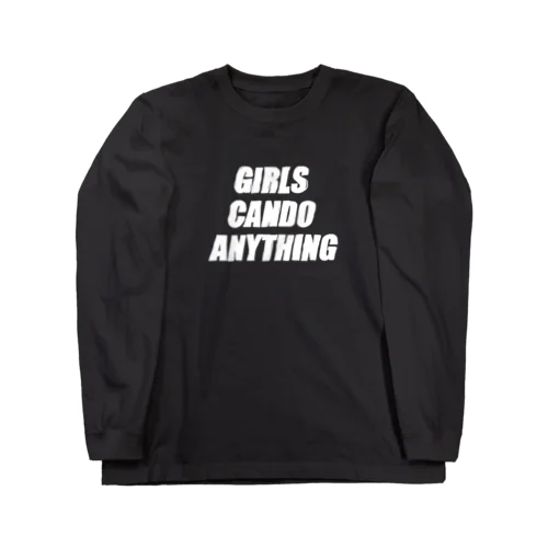 can do anything (white) ロングスリーブTシャツ