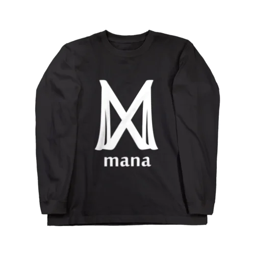 mana ロングスリーブTシャツ 黒 Long Sleeve T-Shirt