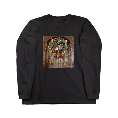 【引退馬支援企画】馬のクリスマスリース Long Sleeve T-Shirt