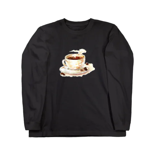 カフェの珈琲 ロングスリーブTシャツ