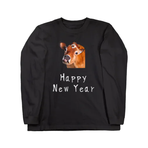 丑年 Happy New year！  ロングスリーブTシャツ