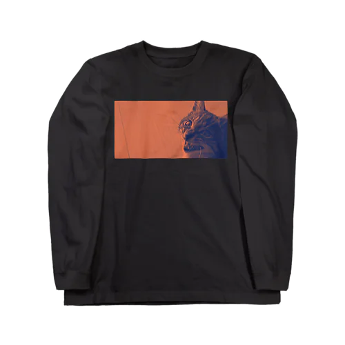 scream cat Long Sleeve T-Shirt