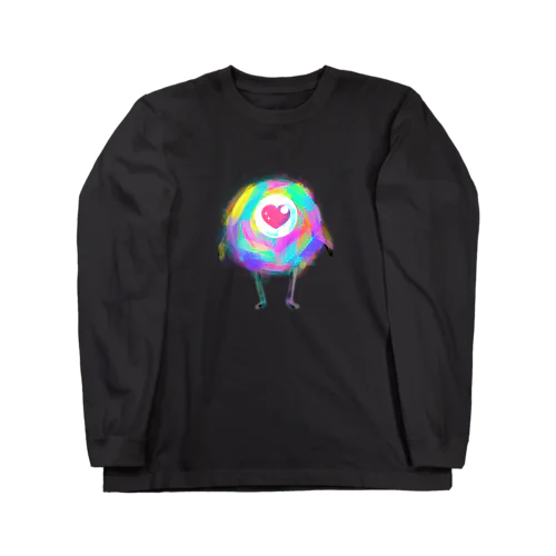 colorful heart eye* ロングスリーブTシャツ