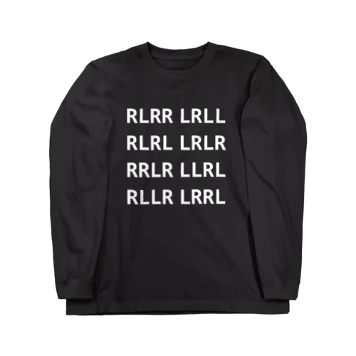 ドラム　４種のパラディドル　no.2 Long Sleeve T-Shirt