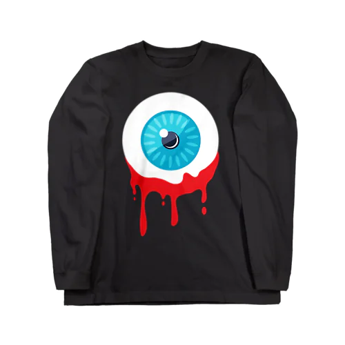 BLOOD DRIPPING FROM EYEBALLS -血が滴る目玉- ロングスリーブTシャツ