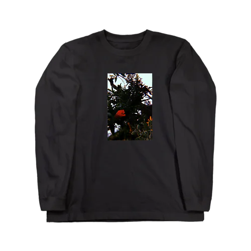 夏の向日葵と紅一点 Long Sleeve T-Shirt