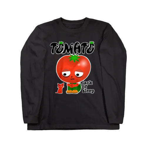 寝不足トマト Long Sleeve T-Shirt