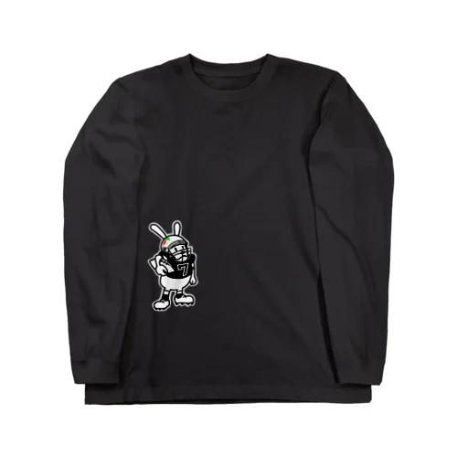 アメフトラビットモノクロ Long Sleeve T-Shirt