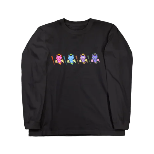 エヴァに憧れたねこにゃん(穏やかver.) Long Sleeve T-Shirt