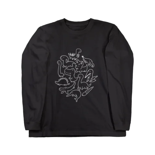 古代の生き物パラダイス（ホワイト） Long Sleeve T-Shirt