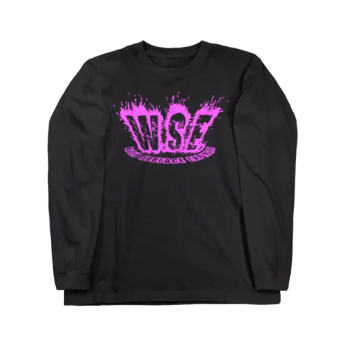 WSEオリジナルロゴ　ピンクプリント Long Sleeve T-Shirt