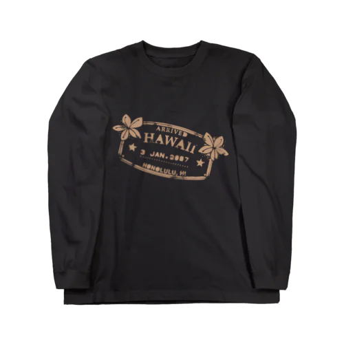 ハワイ入国スタンプ Long Sleeve T-Shirt