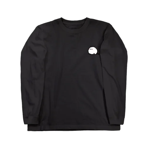 夢見るシマエナガ　ワンポイント Long Sleeve T-Shirt