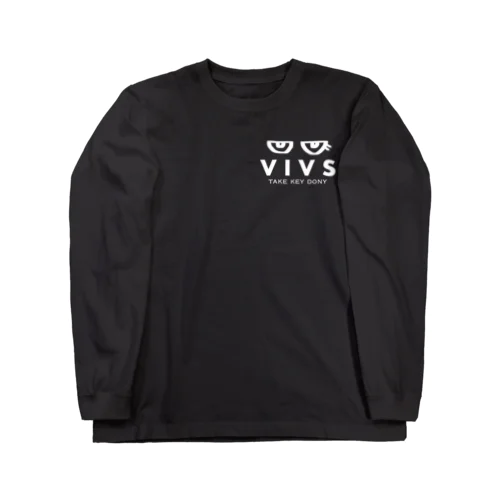 VIVS-T-shirt (ロゴ白) 롱 슬리브 티셔츠