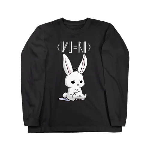 WU=KII キーうさ BLACK ロングスリーブTシャツ