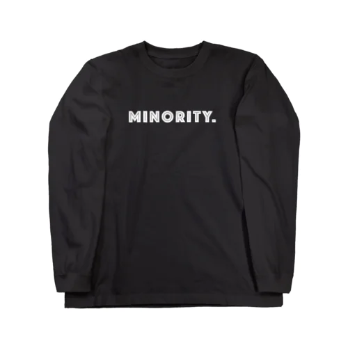 MINORITY.　- white ver. 01 - ロングスリーブTシャツ