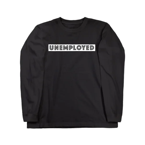 ニート UNEMPLOYED　- white ver. 02 - ロングスリーブTシャツ