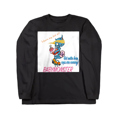 かわいい赤ちゃん ロングスリーブTシャツ