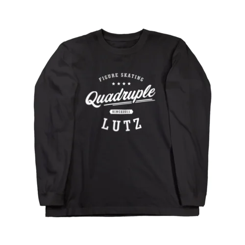 Quadruple Lutz_wh ロングスリーブTシャツ