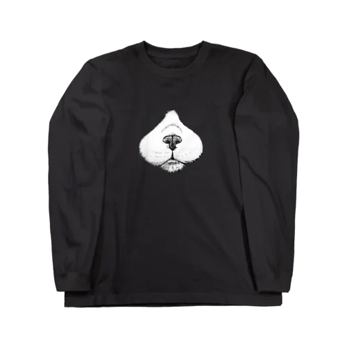 ニンニク（ハチワレ猫の鼻まわり） Long Sleeve T-Shirt