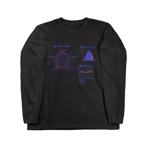 結局何も分からないグラフ Long Sleeve T-Shirt