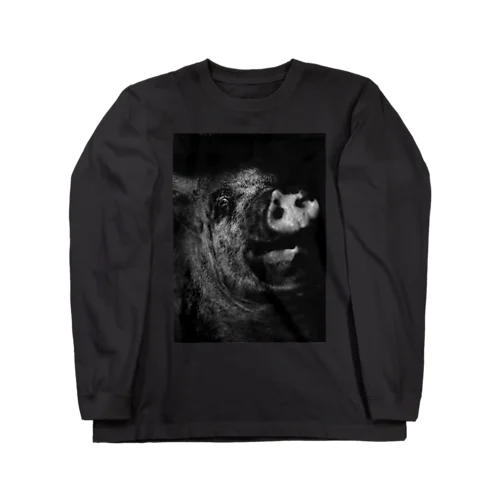 scoffing pig!_01 Long Sleeve T-Shirt