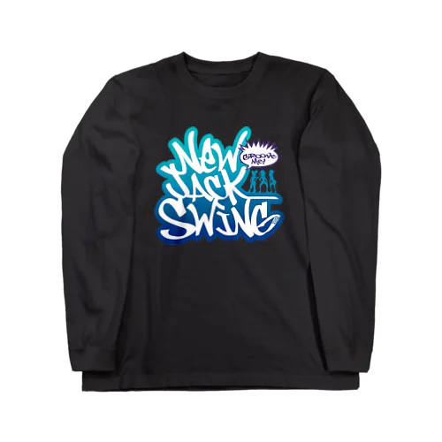 New Jack Swing blue  ロングスリーブTシャツ