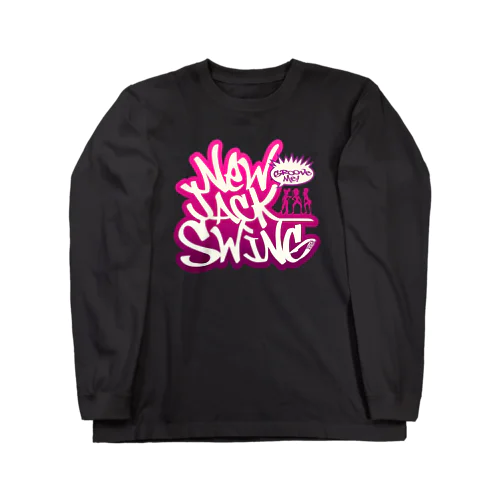 New Jack Swing pink ロングスリーブTシャツ