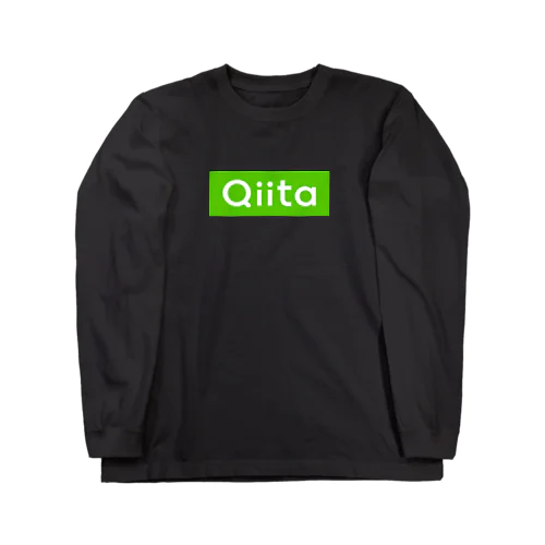 Qiita ロゴデザイン（黒・白・緑） ロングスリーブTシャツ