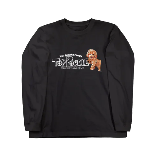 トイプードル 前後イラスト プリント Long Sleeve T-Shirt