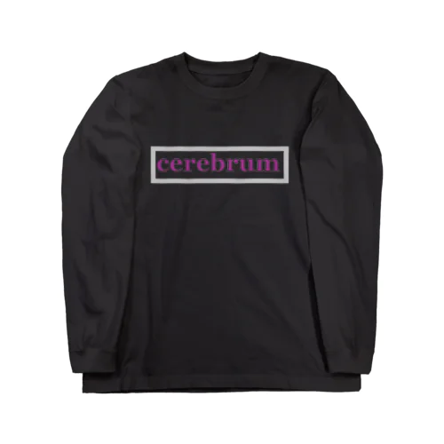 cerebrum square3 black ロングスリーブTシャツ