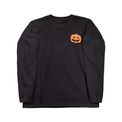 ハロウィンお化けカボチャ ロングスリーブTシャツ