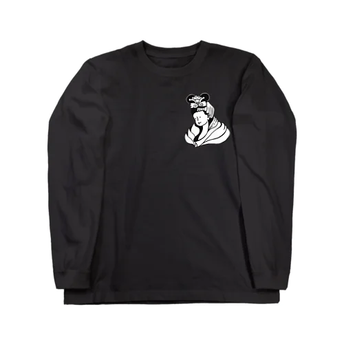 そこらの天女ちゃん(黒) Long Sleeve T-Shirt