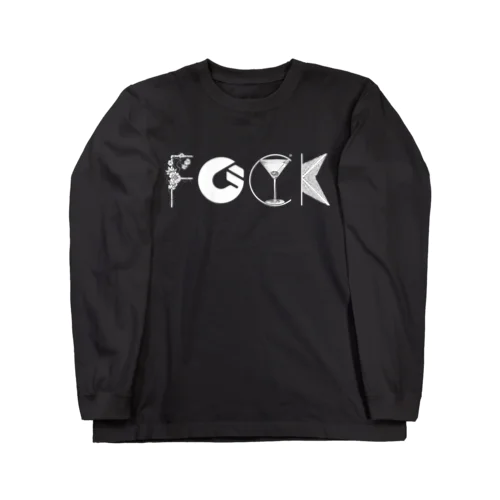 f"G"CK 白ロゴシリーズ Long Sleeve T-Shirt