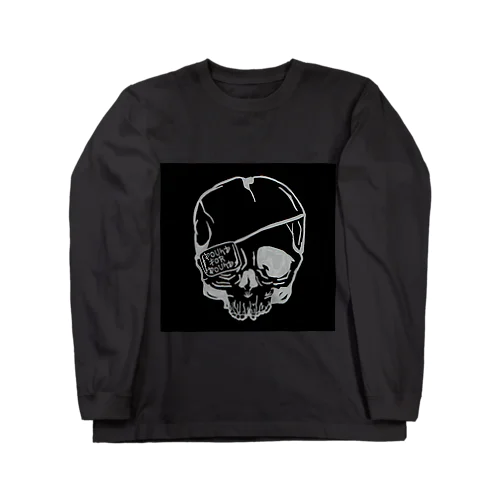 Broken Skull black ver Long Sleeve T-Shirt